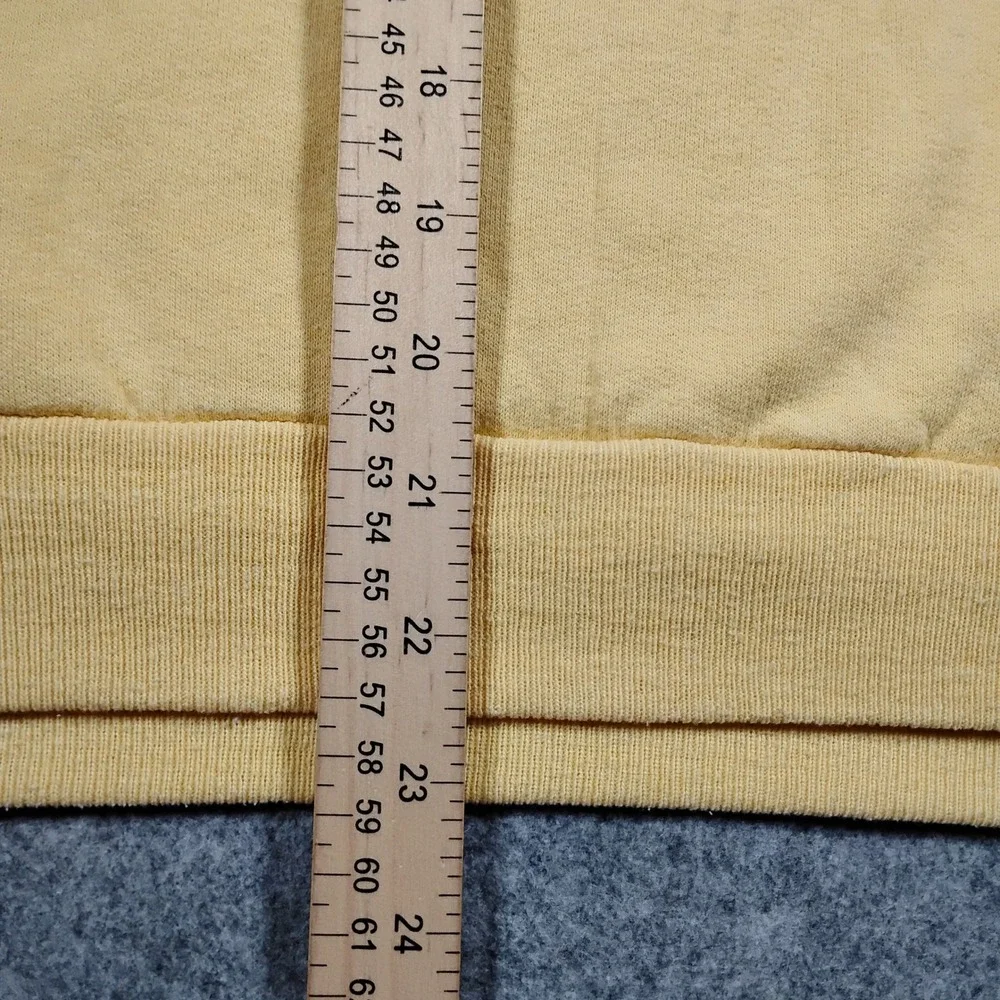 Vintage Hanes Nevada County Libraries Sweatshirt Unisex M Yellow Crewneck 90s
